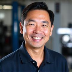 Headshot of David Tan, Founder & Chief Engineer at Apex Autosport.