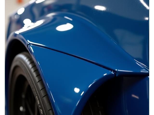 Detailed shot of a car's widebody fender with a perfectly integrated panel gap.